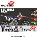 KIT ADESIVO CINCO PERSONALIZADO RED BULL