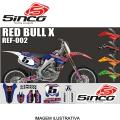 KIT ADESIVO CINCO PERSONALIZADO RED BULL X