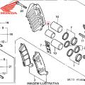 PISTONETE DE FREIO DIANT. ORIGINAL HONDA CR/CRF TODAS