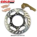 KIT DISCO FREIO GOLDFREN SUZUKI RM/RMZ250 07/- RMZ450 05/- DIANTEIRO 270mm (DISCO+ ADAPTADOR+ PASTILHA)