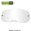 LENTE OCULOS GAIA SINGLE CLEAR ANTI FOG C/ TRAVA PARA TEAR OFF