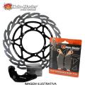 KIT DISCO FREIO DIANTEIRO SUZUKI RM125/250 88/98 RMX250 89/98 DRZ400 00/08 FLUTUANTE 270mm (DISCO+ ADAPTADOR+ PASTILHA) MOTO MASTER