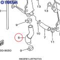 MANGUEIRA DE AGUA ORIGINAL YAMAHA YZ125/250