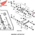 PARAFUSO INFERIOR AMORT. ORIGINAL HONDA 10X43,5